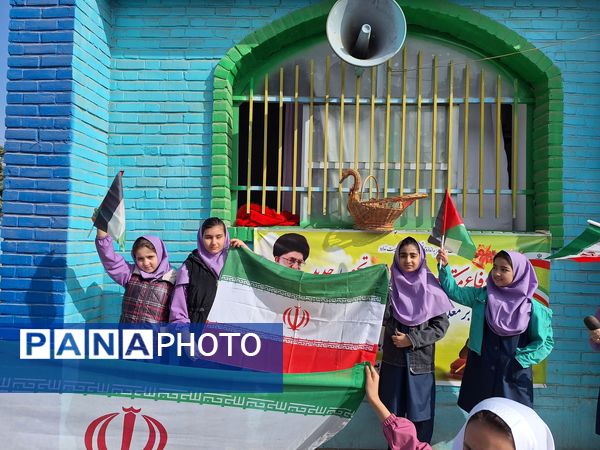 اعلام انزجار دانش‌آموزان ملاردی از رژیم کودک‌کش و جنایتکار صهیونیستی و حمایت از جبهه مقاومت