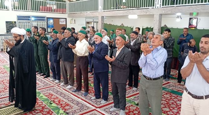 اقامه نماز جمعه همزمان با وفات حضرت معصومه (س) در مسجد جامع شهر بار نیشابور