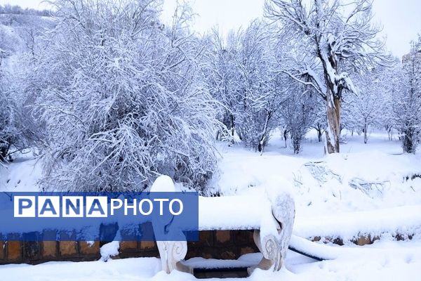 بارش باران و برف در شهر زیبای بار و شادی مردم از نزول رحمت الهی