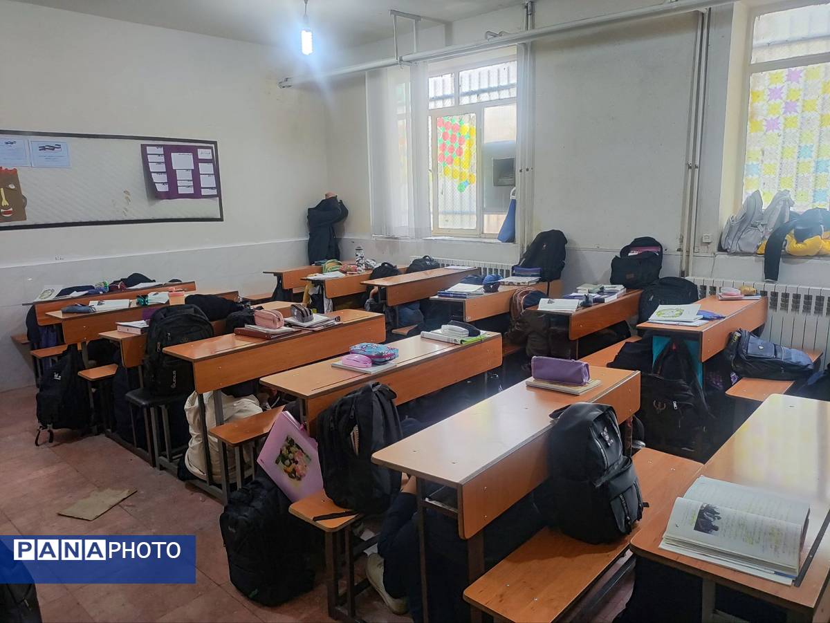 مانور زلزله در دبیرستان مهدی خدابنده