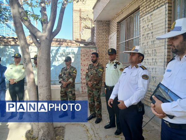 گرامیداشت هفته نیروی انتظامی در مدرسه امید شهرستان خلیل آباد