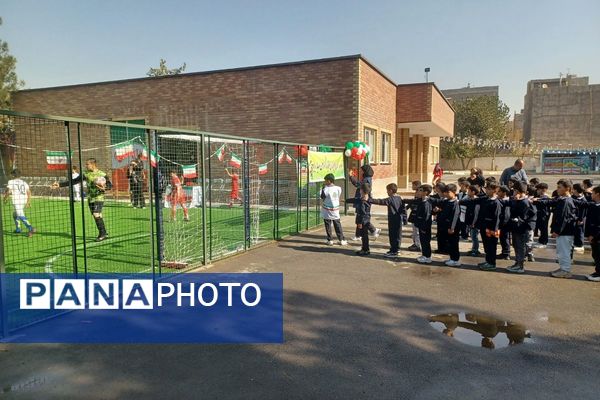 افتتاحیه زمین چمن مصنوعی دبستان حضرت قائم(عج)