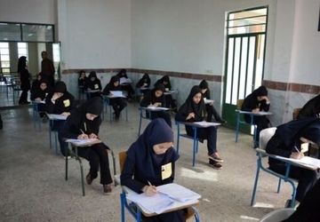  برگزاری امتحانات نهابی پایه ششم در آموزشگاه حاج کرم حسین پور