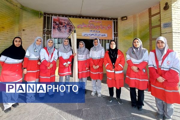 مانور سراسری زلزله در مدارس کهریزک و باقرشهر 