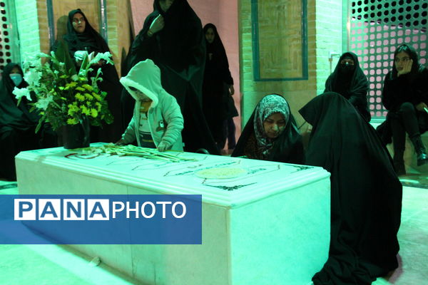 اولین سالگرد تدفین شهید گمنام پارک بزرگ شهر یزد