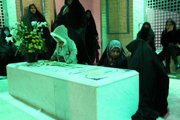 اولین سالگرد تدفین شهید گمنام پارک بزرگ شهر یزد