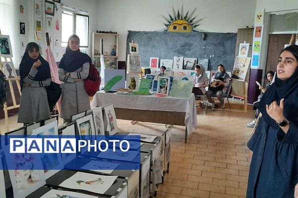 بازدید دانش‌آموزان پایه نهم آموزشگاه دخترانه پاکان،ملارد از هنرستان‌های طوبی، کبری زرگران و نور