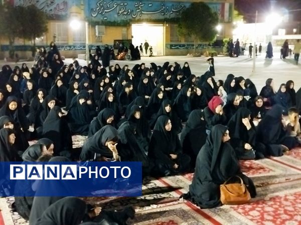حضور فرهنگیان کاشمر در مراسم عزاداری محرم