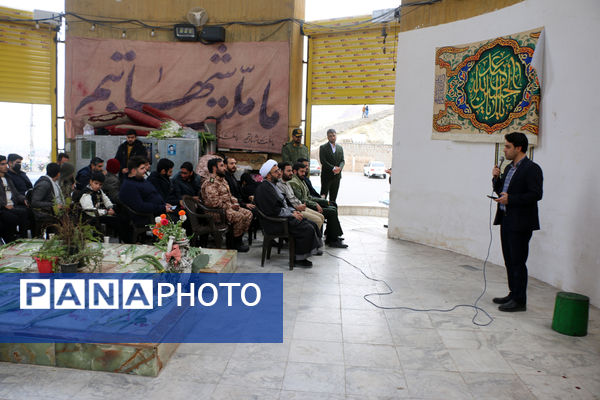 گلباران مزار شهدای گمنام قم در ایام الله دهه فجر