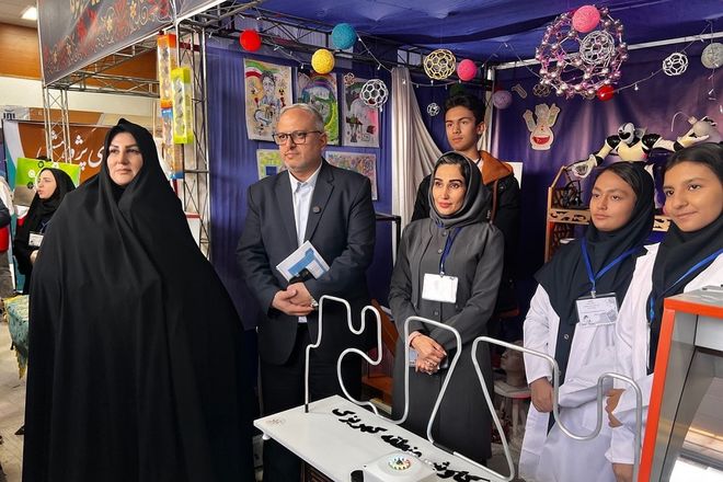 پژوهش‌سرای کاوش کهریزک، کانون توجه نخستین روز نمایشگاه دستاوردهای دانش‌آموزی استان