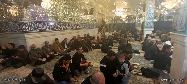مراسم احیای شب نوزدهم رمضان در امام زاده سید عباس شهرستان بجنورد استان خراسان شمالی