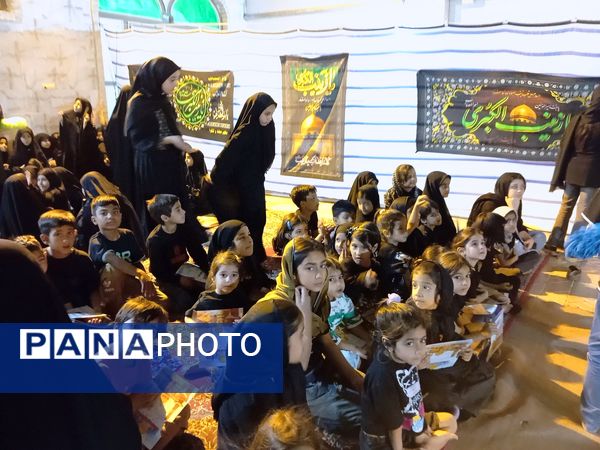 سومین شب عزاداری سیدالشهدا (ع) در فرح‌آباد کاشمر