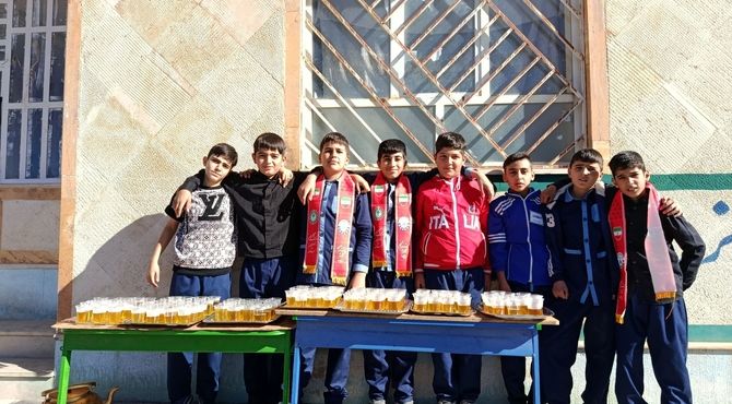 برگزاری مراسم عزاداری ایام فاطمیه در مدرسه شهدای سراب غضنفر