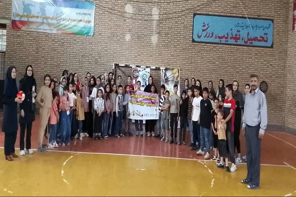 برگزاری کلاسهای ورزشی اوقات فراغت پایگاه دبیرستان شهید مصطفی خمینی در شیروان