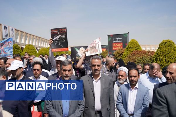 مردم غیور اصفهان در راهپیمایی روز قدس جنایات رژیم غاصب صهیونیستی را محکوم کردند