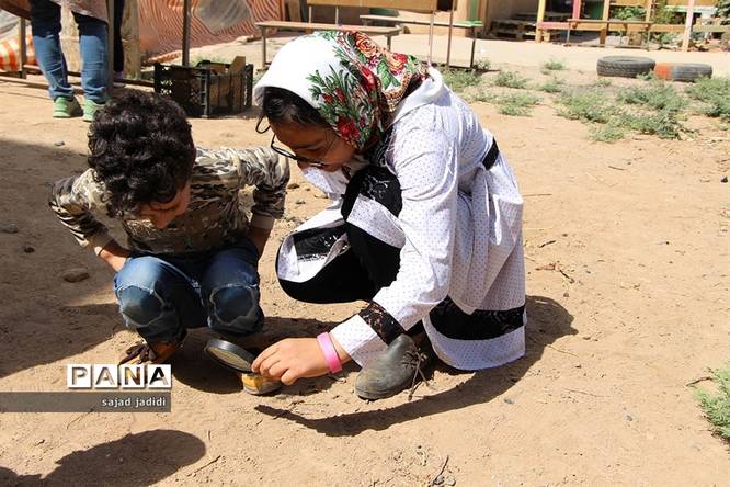 بازدید اعضای سازمان دانش آموزی از اولین مدرسه طبیعت استان یزد