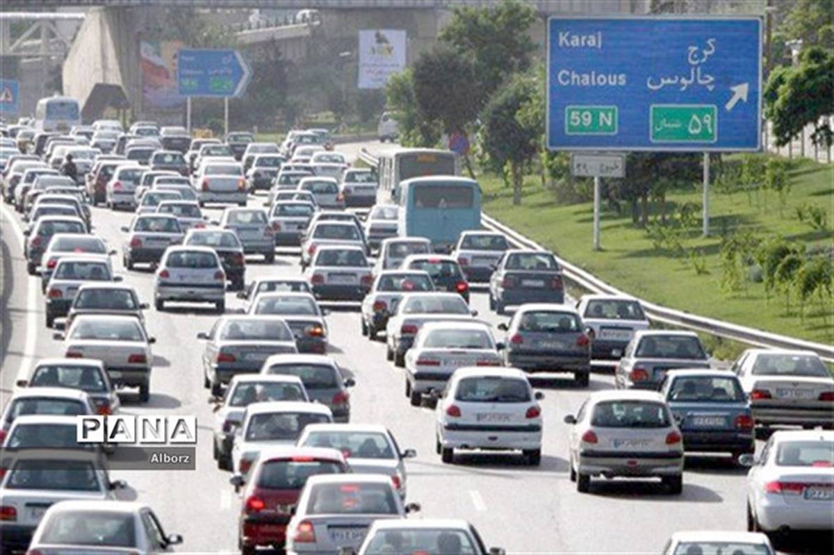 ۶.۶ درصد کاهش تردد برون‌شهری نسبت به روز قبل