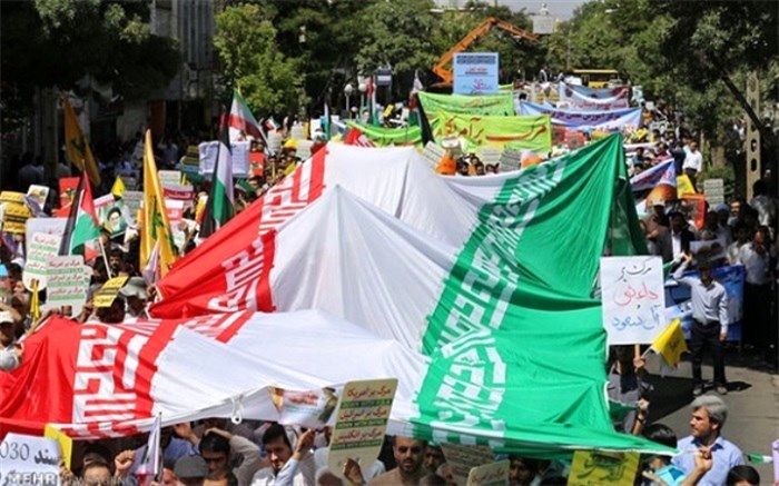 چهلمین مراسم راهپیمایی روز جهانی قدس در سراسر کشور برگزار شد