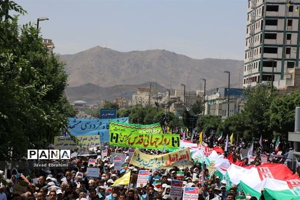 حضور مسئولین آموزش و پرورش خراسان رضوی در راهپیمایی روز قدس