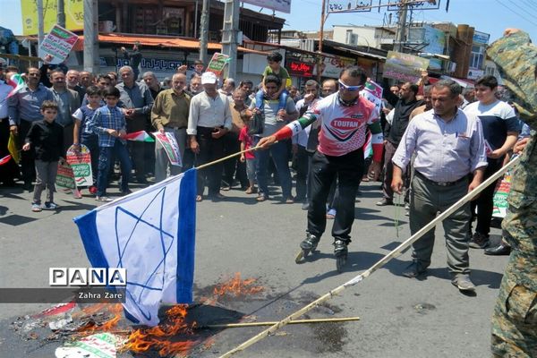 راهپیمایی روز قدس در محمودآباد