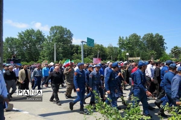 راهپیمایی روز قدس در محمودآباد