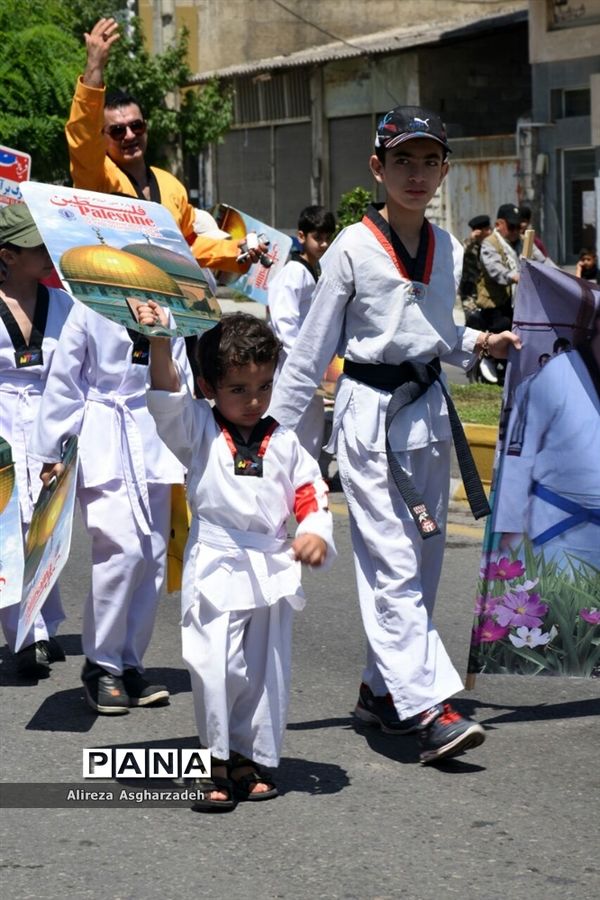 راه‌پیمایی روز قدس در بابلسر