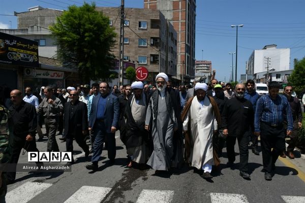 راه‌پیمایی روز قدس در بابلسر