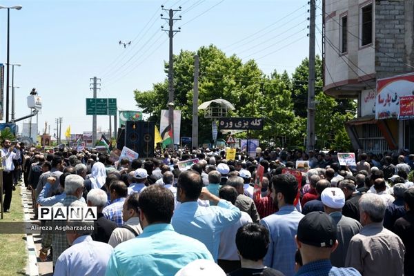 راه‌پیمایی روز قدس در بابلسر
