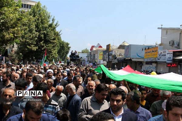 راهپیمایی روز قدس در قائم‌شهر