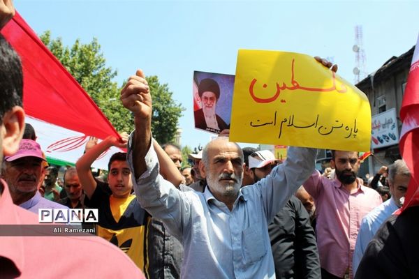 راهپیمایی روز قدس در قائم‌شهر