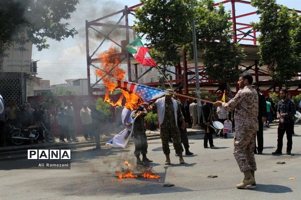 راهپیمایی روز قدس در قائم‌شهر
