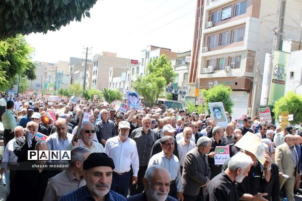 راهپیمایی بزرگ مردم شهر قدس در روز جهانی قدس