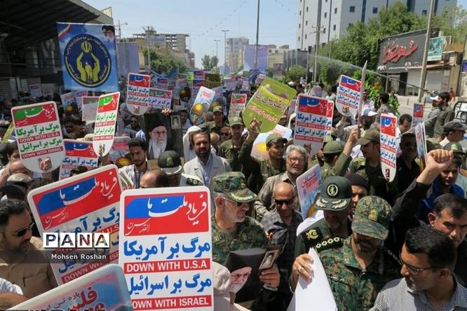 راهپیمایی  روز جهانی  قدس دربوشهر
