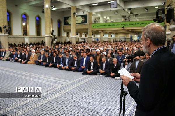 دیدار رئیس و نمایندگان مجلس شورای اسلامی با مقام معظم رهبری