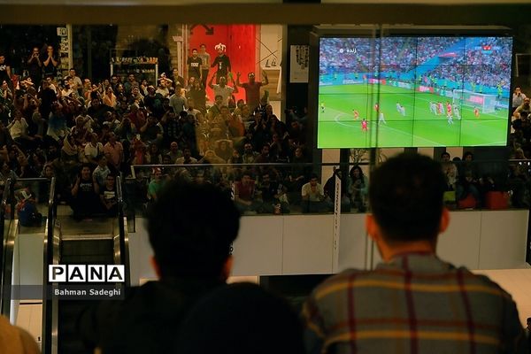 تماشای دیدار تیم‌های فوتبال ایران و اسپانیا