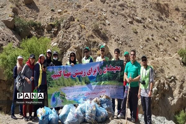 حضور ورزشکاران شهرستان اسلامشهر در طرح پاکسازی رودخانه کن