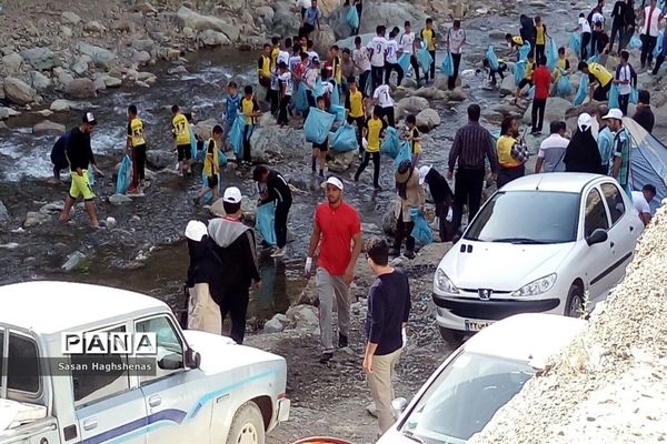حضور ورزشکاران شهرستان اسلامشهر در طرح پاکسازی رودخانه کن