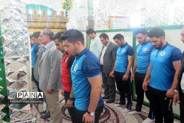 مراسم استقبال از ورزشکاران تیم فوتسال شهرستان فیروزکوه