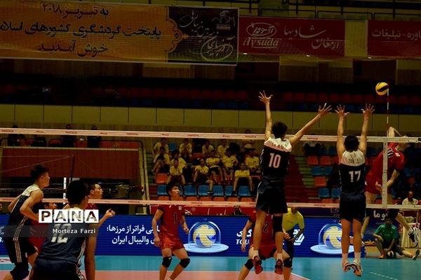 مسابقات قهرمانی والیبال نوجوانان آسیا در تبریز/ژاپن 3 -0– چین