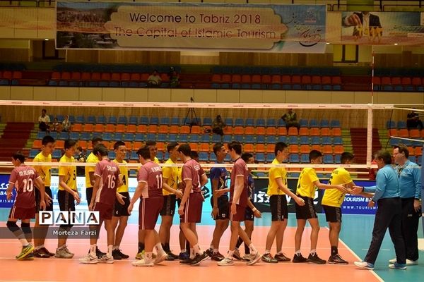 مسابقات قهرمانی والیبال نوجوانان آسیا در تبریز؛ مالزی- قطر