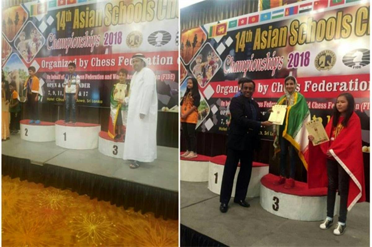 سه مدال حاصل کار دانش‌آموزان تهرانی در مسابقات شطرنج مدارس آسیا 