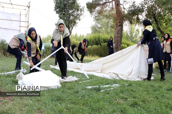 بازدید مسئولان اداره کل آموزش و پرورش کل فارس از اردو دختران پیشتاز