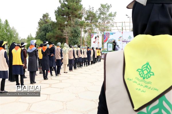 صبحگاه اردوی استانی دختران پیشتاز استان فارس