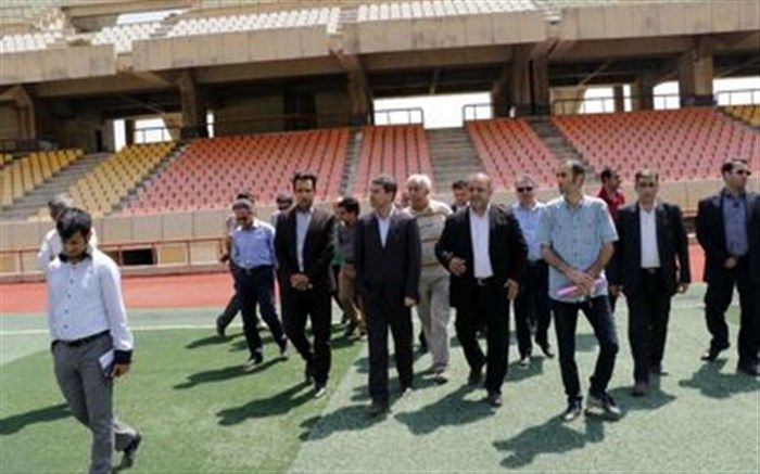 بازدید استاندار آذربایجان غربی از ورزشگاه 15000 نفری شهیدباکری ارومیه