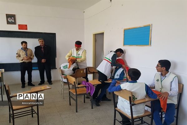 بازدید رئیس سازمان دانش آموزی استان خراسان جنوبی از کمپین اردو انتخابی  پیشتازان پسر  برای اردوملی 97