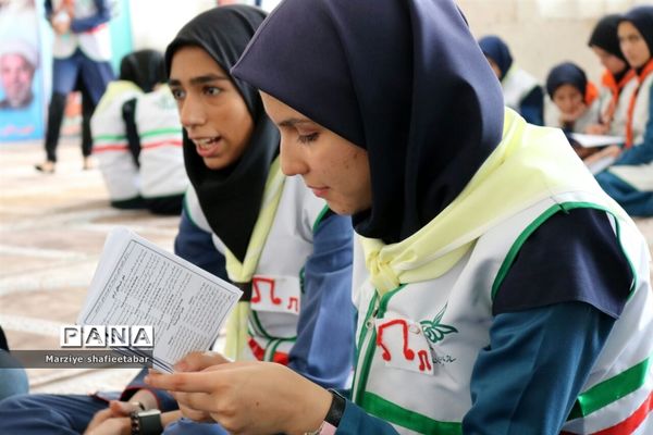 فراگیری آموزش‌های تخصصی تشکیلات دراردوی انتخابی وآمادگی اعضا پیشتازان دختر اعزامی به اردوی ملی