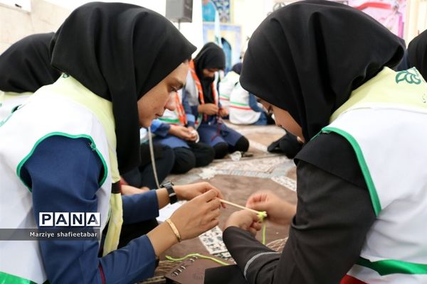 فراگیری آموزش‌های تخصصی تشکیلات دراردوی انتخابی وآمادگی اعضا پیشتازان دختر اعزامی به اردوی ملی