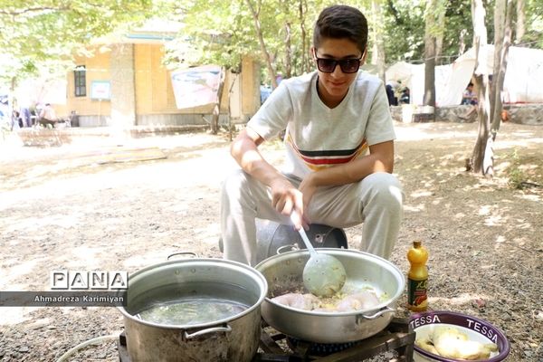 اولین روز از اردوی ملی پیشتازان  در کمپ استان فارس