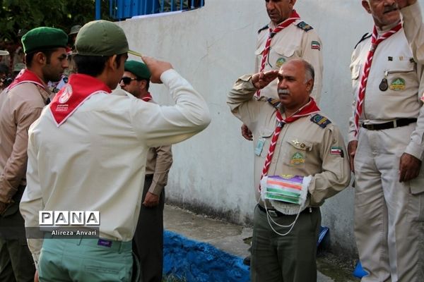 آیین صبحگاه در دومین روز اردوی ملی پیشتازان