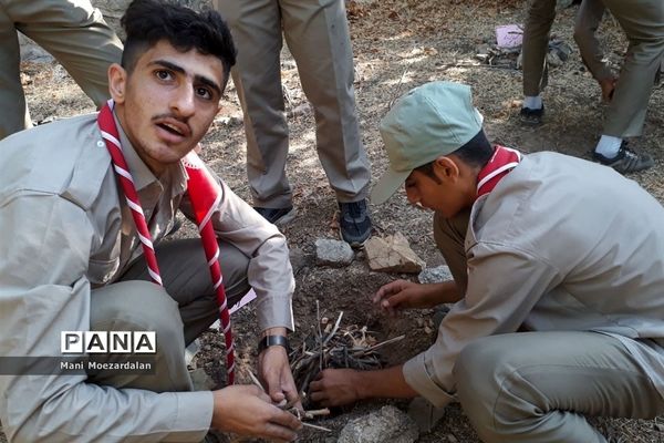 حضور پیشتازان پسر استان کردستان در هشتمین اردو ملی سازمان دانش آموزی
